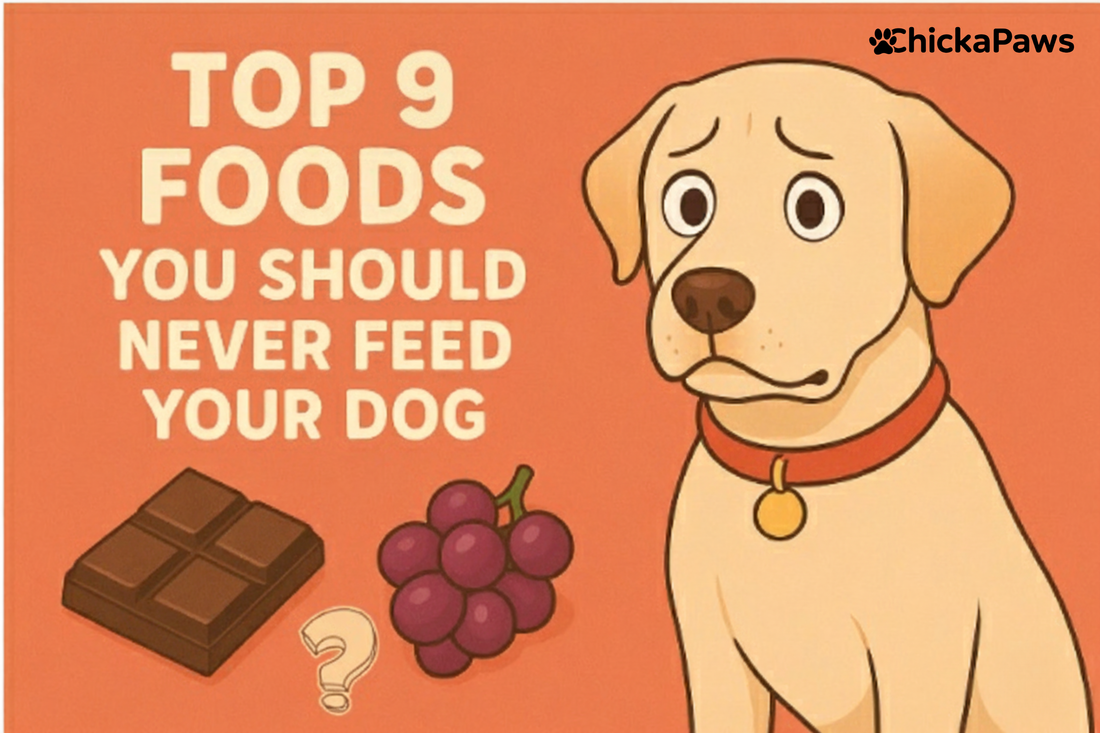 ⚠️10 Human Foods That Are Dangerous for Dogs — What Every Pet Parent Should Know